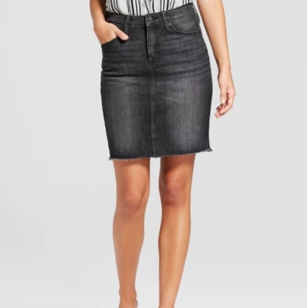 Women's Denim Mini Skirt - Universal Thread™ Black